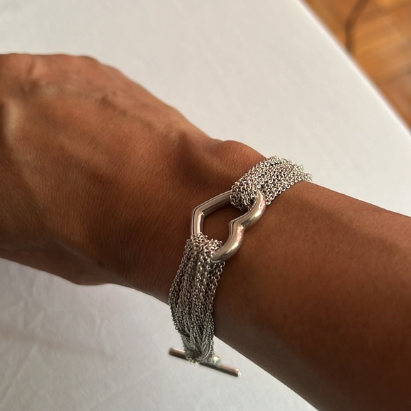 Tiffany multi chain heart bracelet - Picture 4 of 5